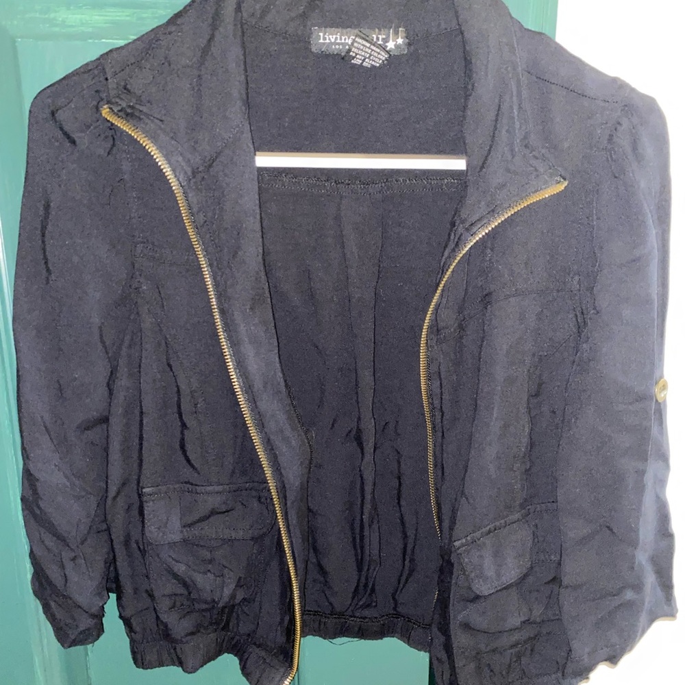 Black Cropped Jacket